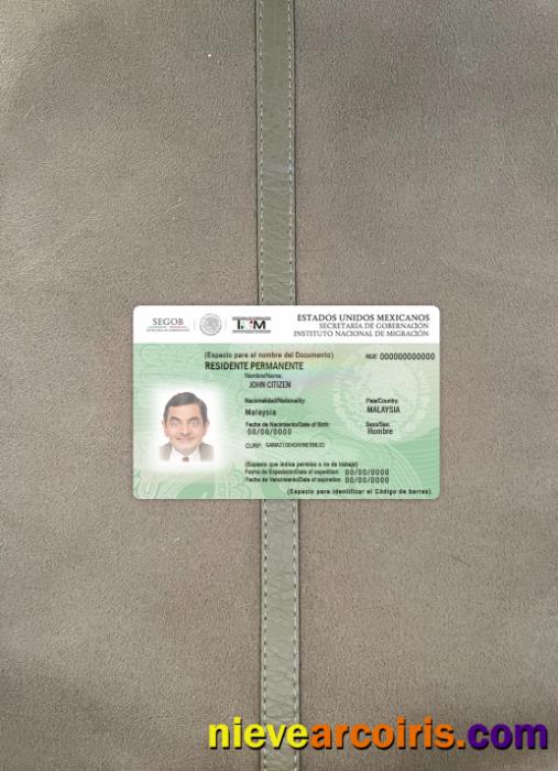 Mexico green card (residence permit) photolook